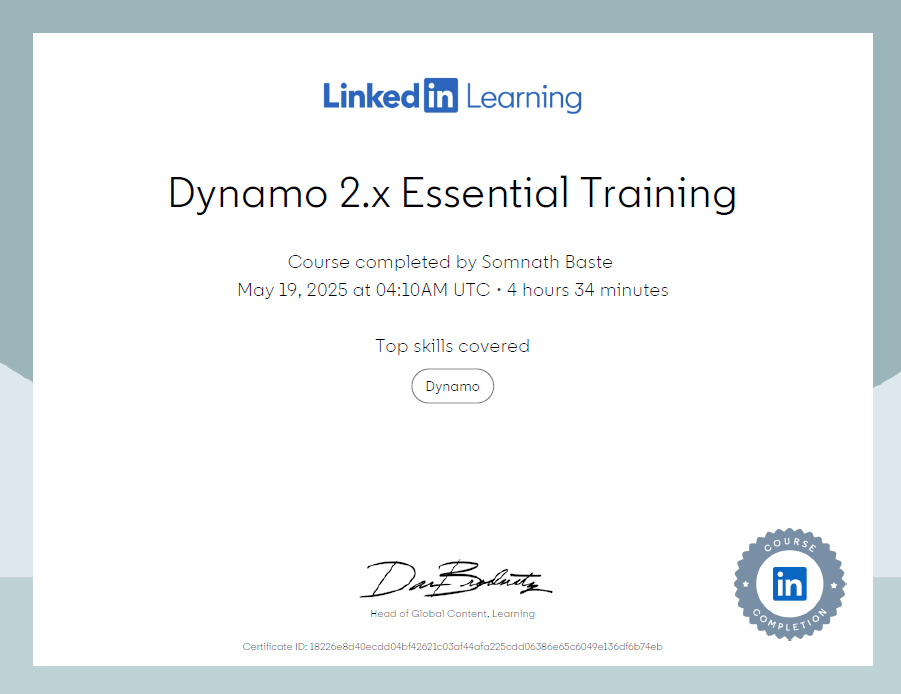 Dynamo Certification
